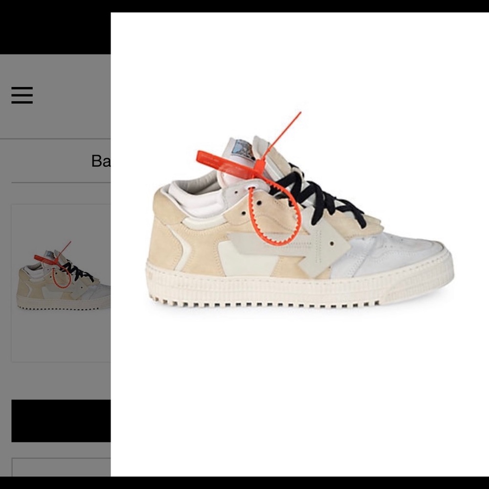 Off-white sneakers (mixed media low-top sneaker)
